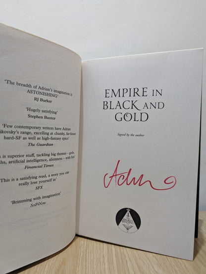 Shadows of the Apt 1-4: Empire in Black and Gold; Dragonfly Falling; Blood of the Mantis; Salute The Dark (Signed Special Edition with sprayed edges)