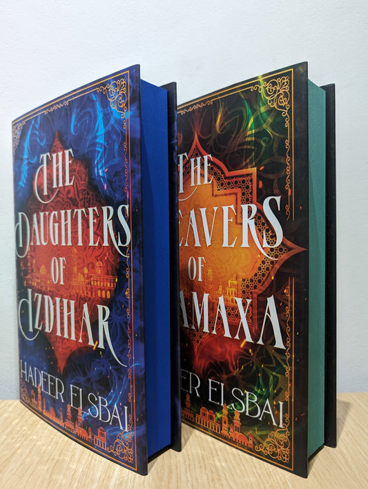 The Alamaxa Duology: The Daughters of Izdihar; The Weavers of Alamaxa (Signed First Edition set with sprayed edges)