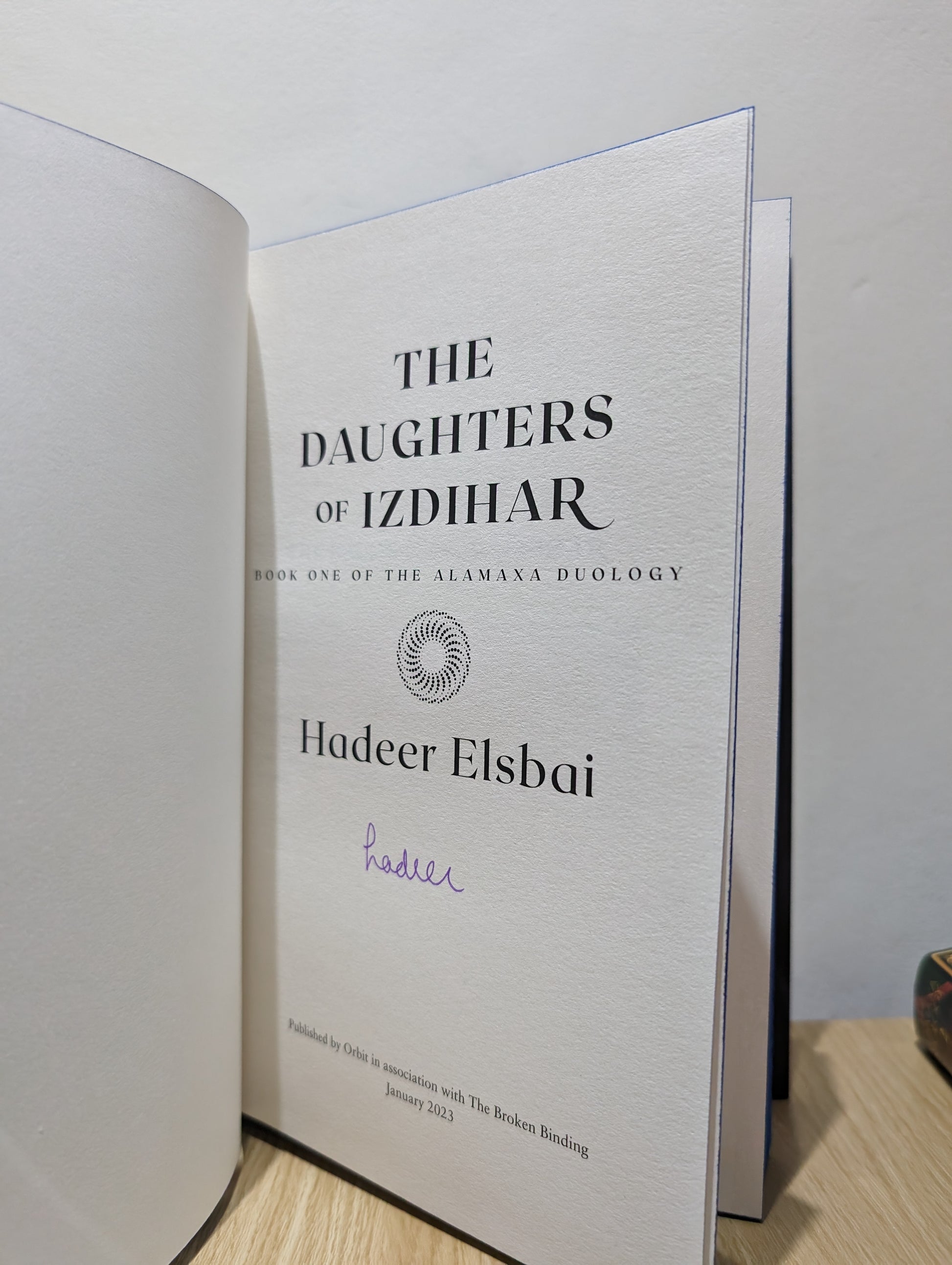 The Alamaxa Duology: The Daughters of Izdihar; The Weavers of Alamaxa (Signed First Edition set with sprayed edges)