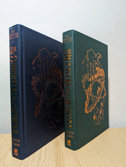 The Alamaxa Duology: The Daughters of Izdihar; The Weavers of Alamaxa (Signed First Edition set with sprayed edges)