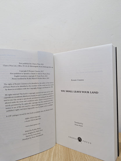 You Shall Leave Your Land (Signed First Edition)