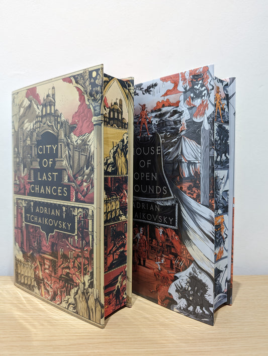 City of Last Chances; House of Open Wounds (The Tyrant Philosophers 1-2) (Signed First Set with sprayed edges)