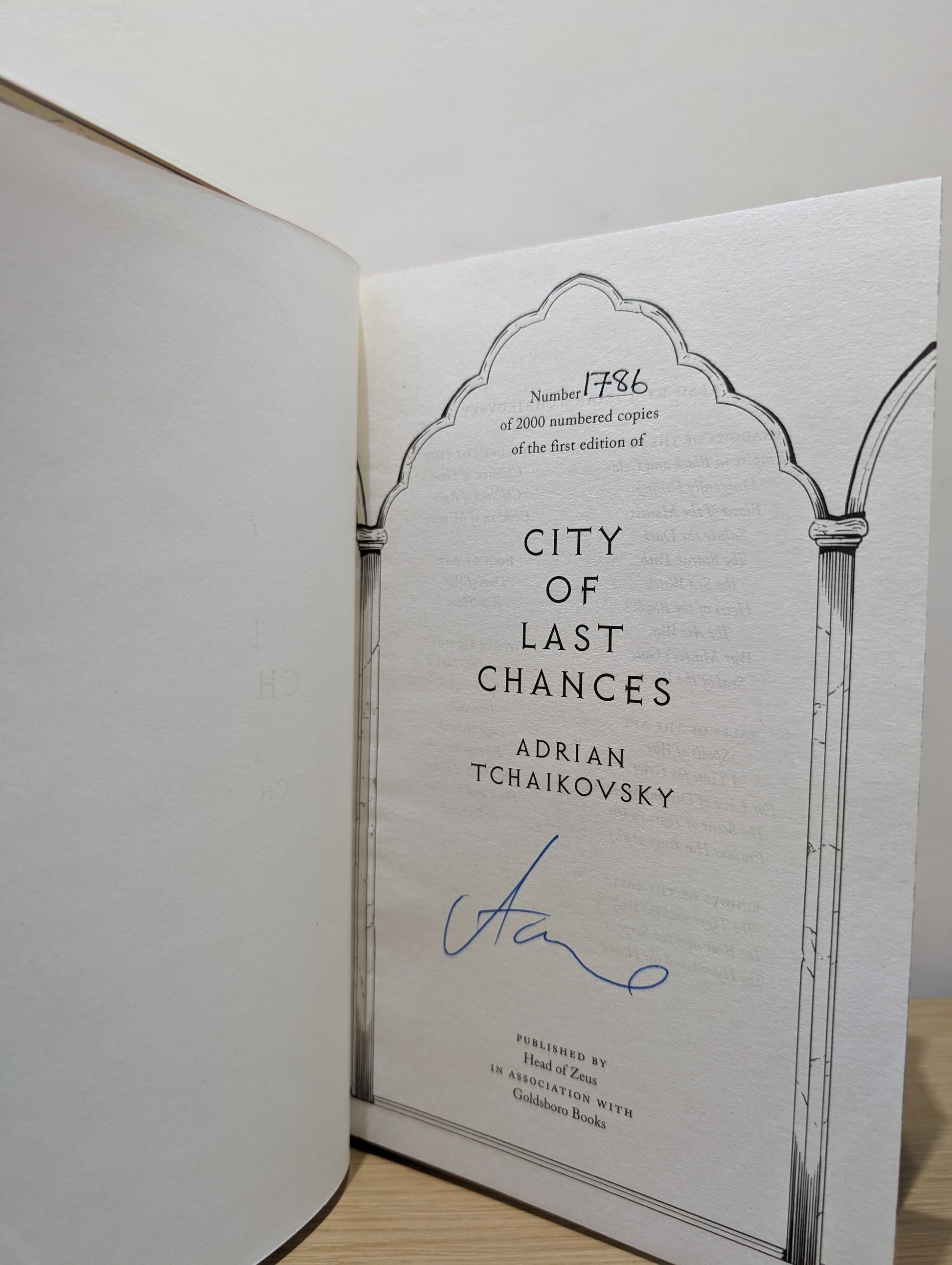 City of Last Chances; House of Open Wounds (The Tyrant Philosophers 1-2) (Signed First Set with sprayed edges)