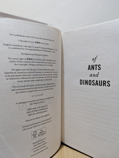 Of Ants and Dinosaurs (Signed First Edition)