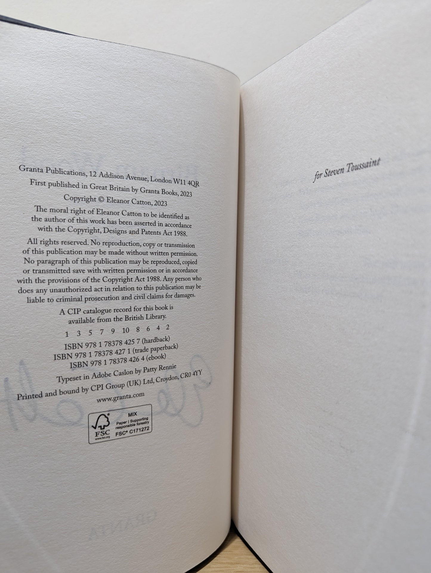 Birnam Wood (Signed First Edition with sprayed edges)