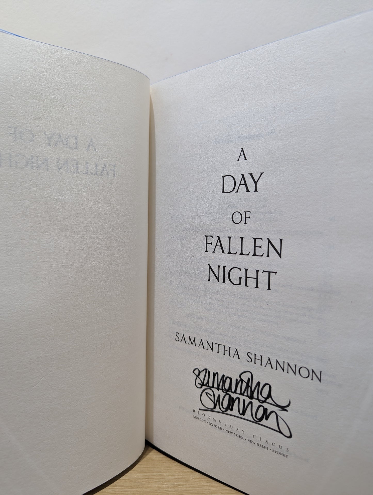 A Day of Fallen Night: prequel to The Priory of the Orange Tree (Signed First Edition with sprayed edges)