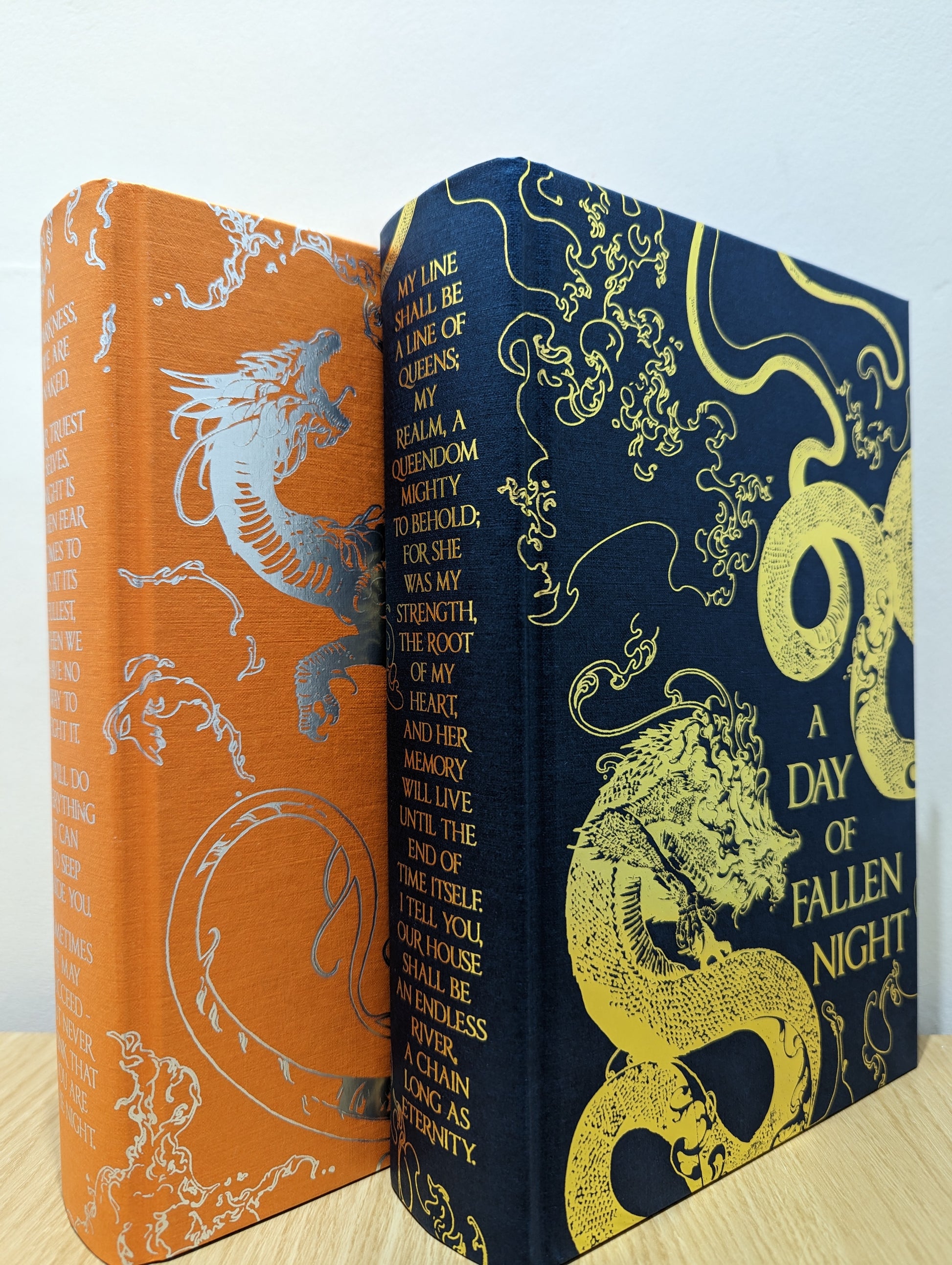 The Roots of Chaos: The Priory of the Orange Tree; A Day of Fallen Night (Signed Special Edition with sprayed edges)