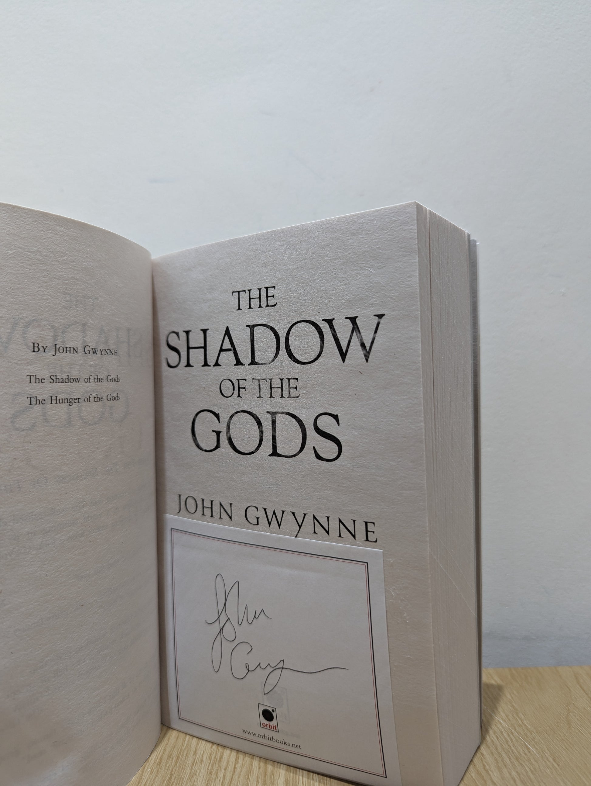 The Shadow of the Gods (The Bloodsworn Saga 1) (Signed Bookplate)