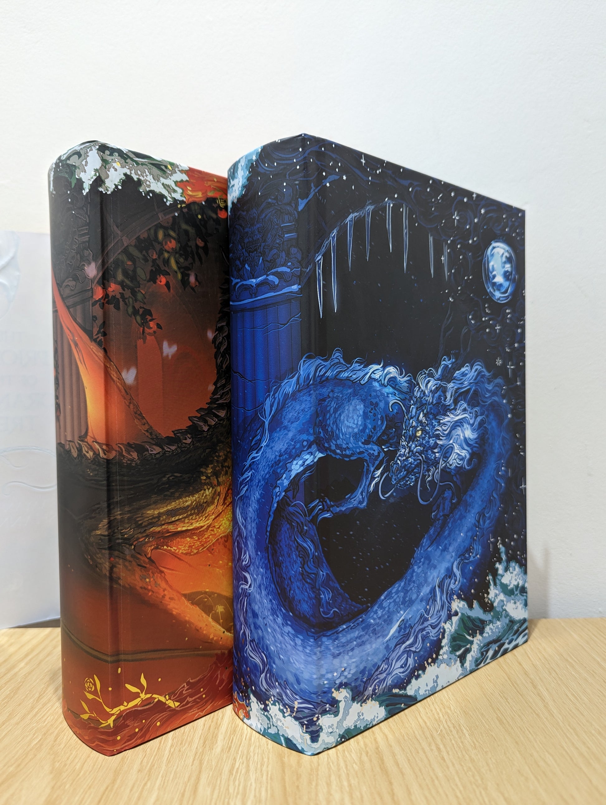 The Roots of Chaos: The Priory of the Orange Tree; A Day of Fallen Night (Signed Set with sprayed edges)