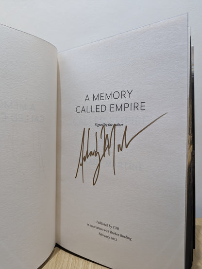 Teixcalaan Duology Set: A Memory Called Empire; A Desolation Called Peace (Signed Special Edition with sprayed edges)