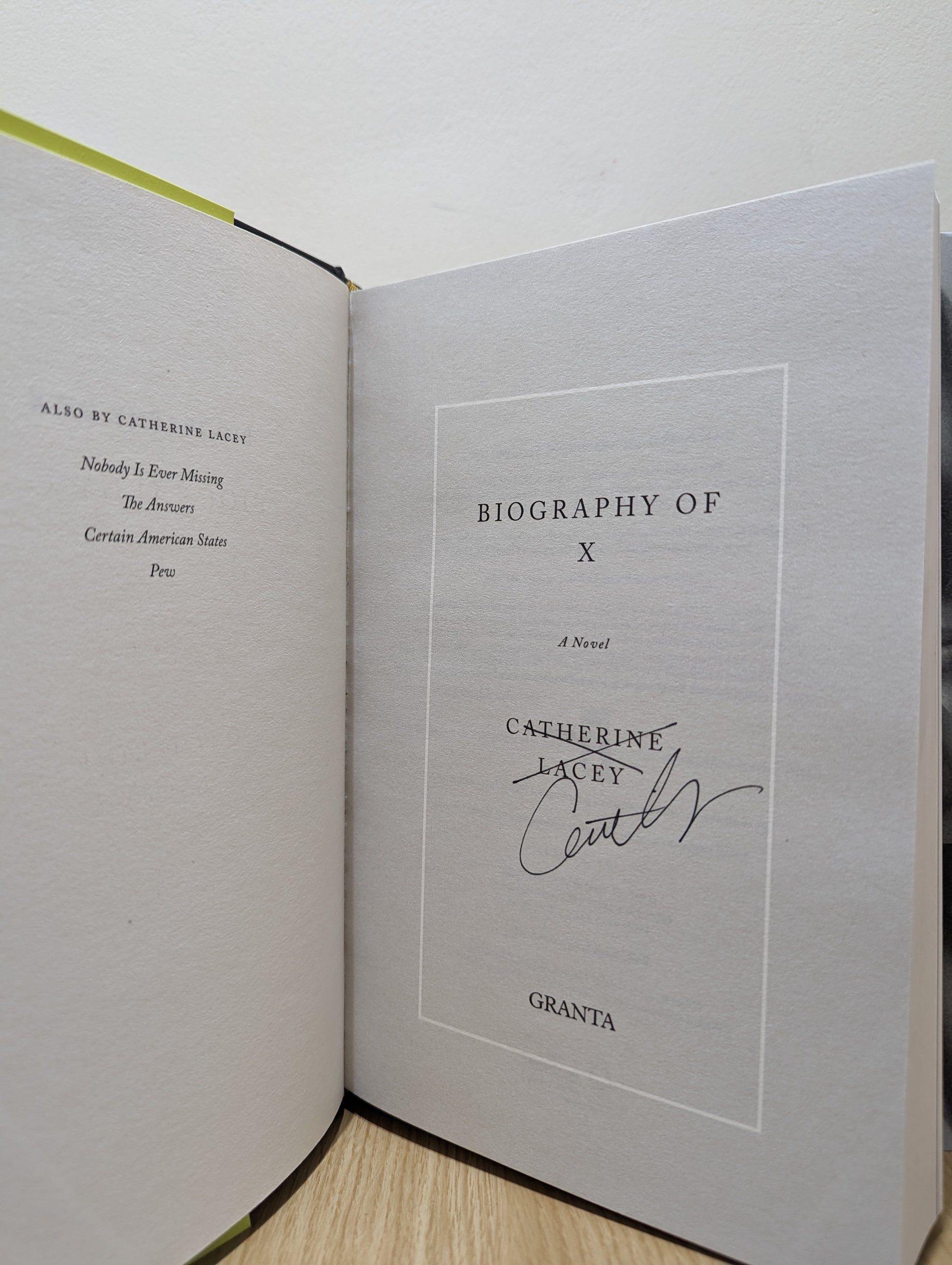 Biography of X (Signed First Edition)