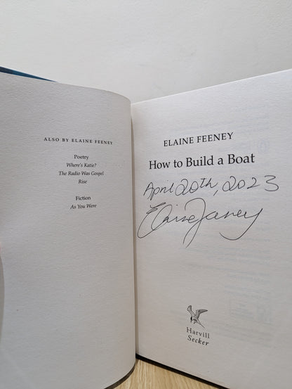 How to Build a Boat (Signed Dated First Edition)