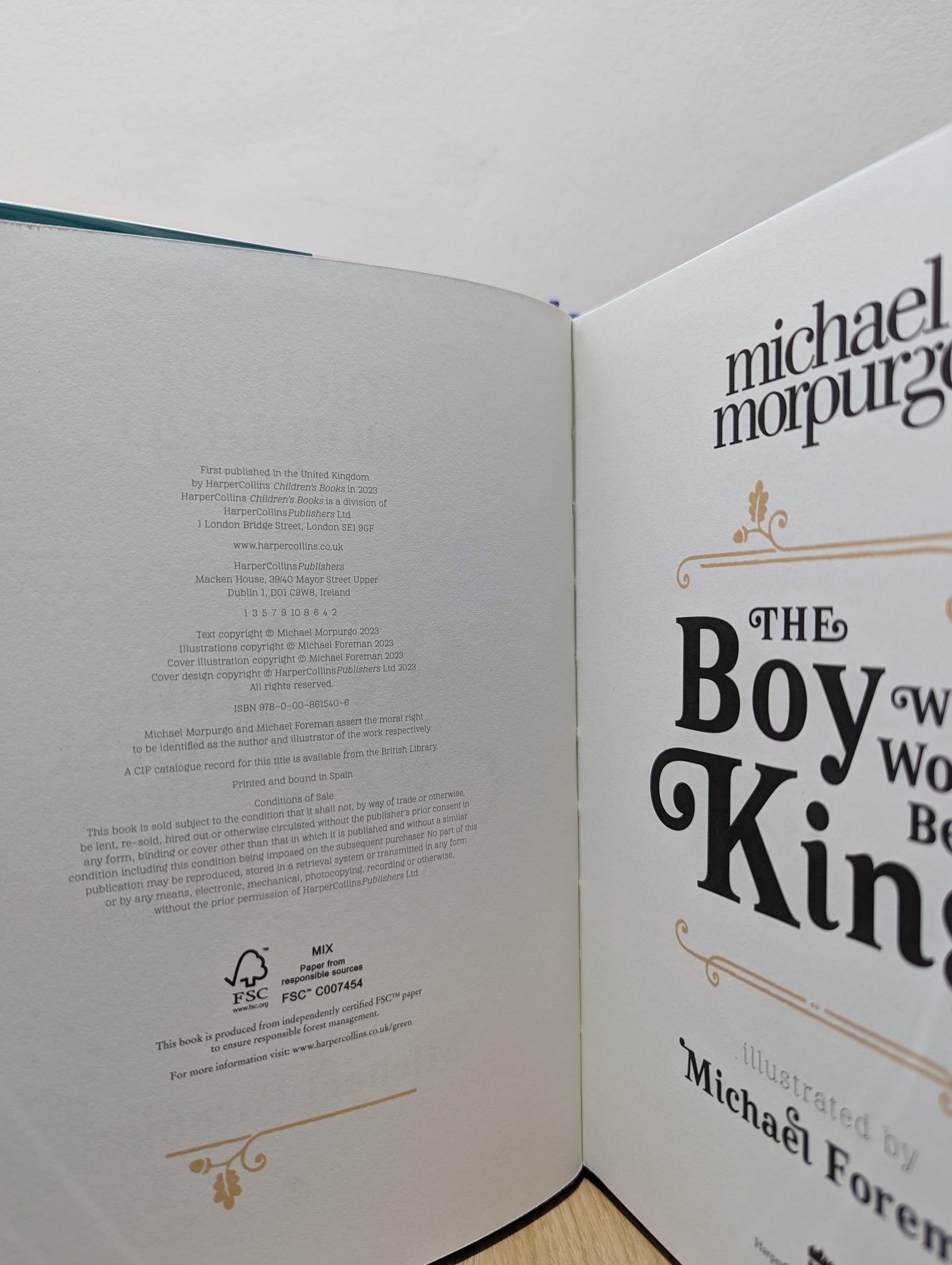 The Boy Who Would Be King (Double Signed First Edition)