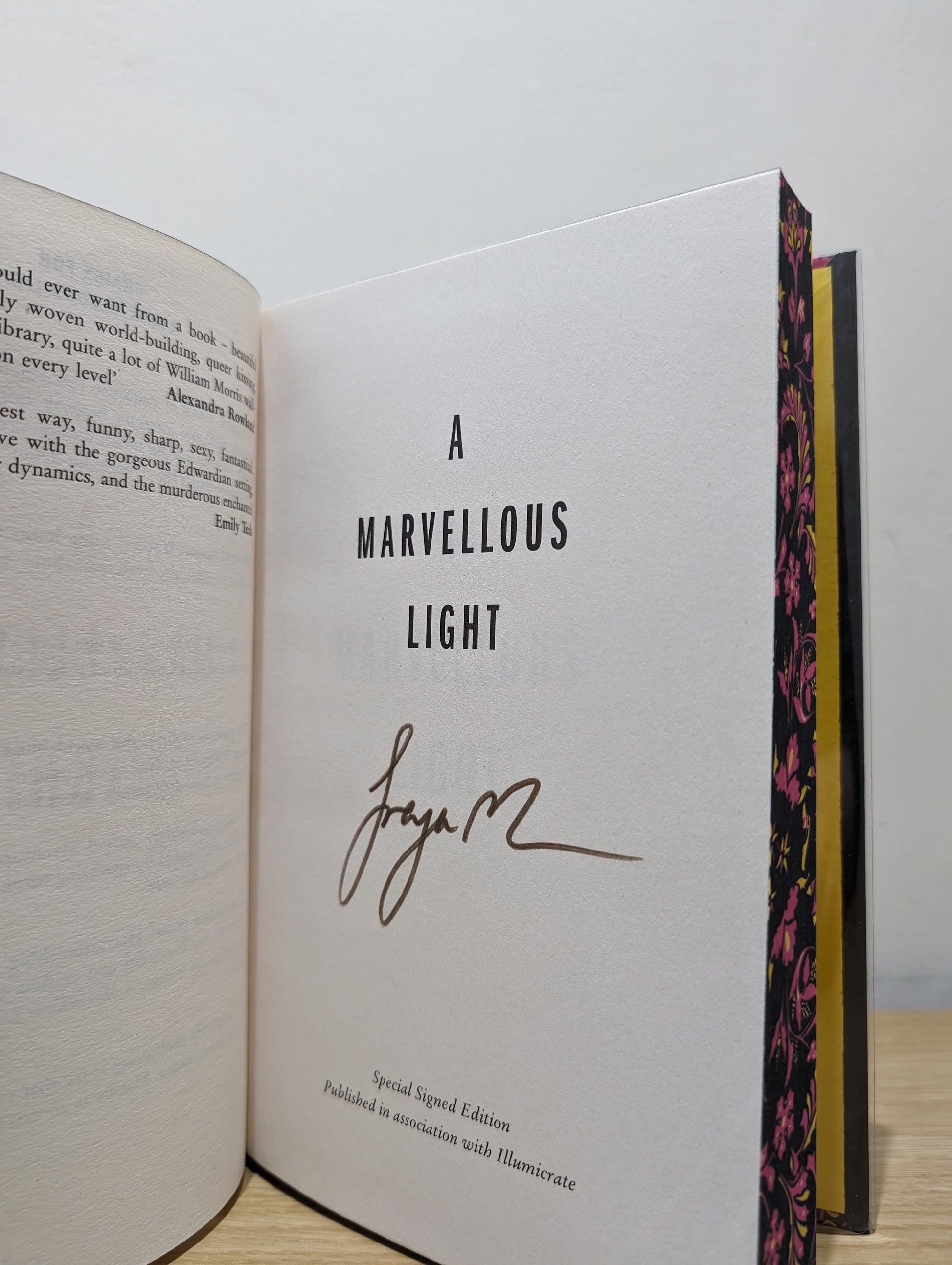 The Last Binding Series: A Marvellous Light; A Restless Truth; A Power Unbound (Signed First Edition Set with sprayed edge)