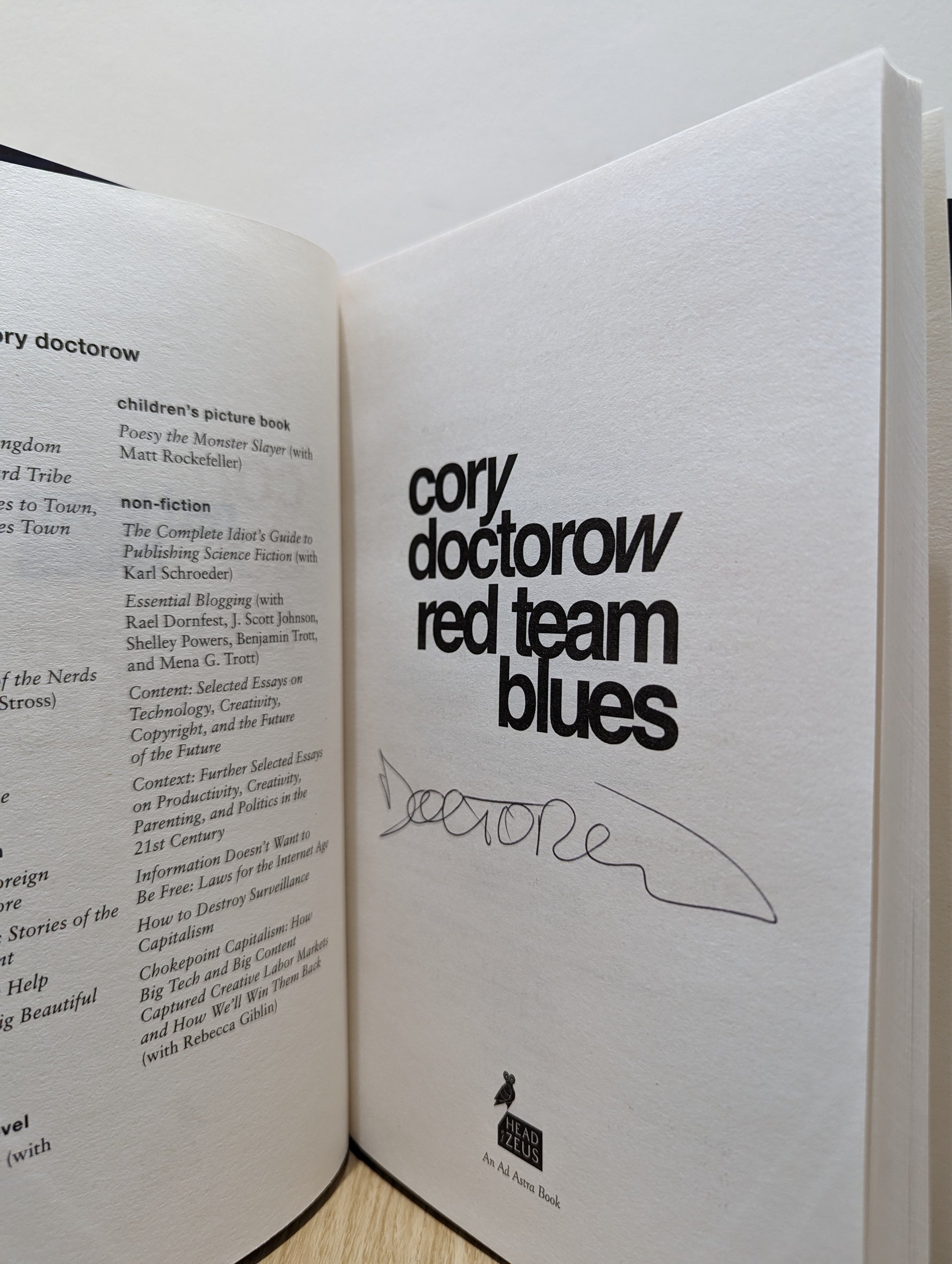 Red Team Blues (Signed First Edition)