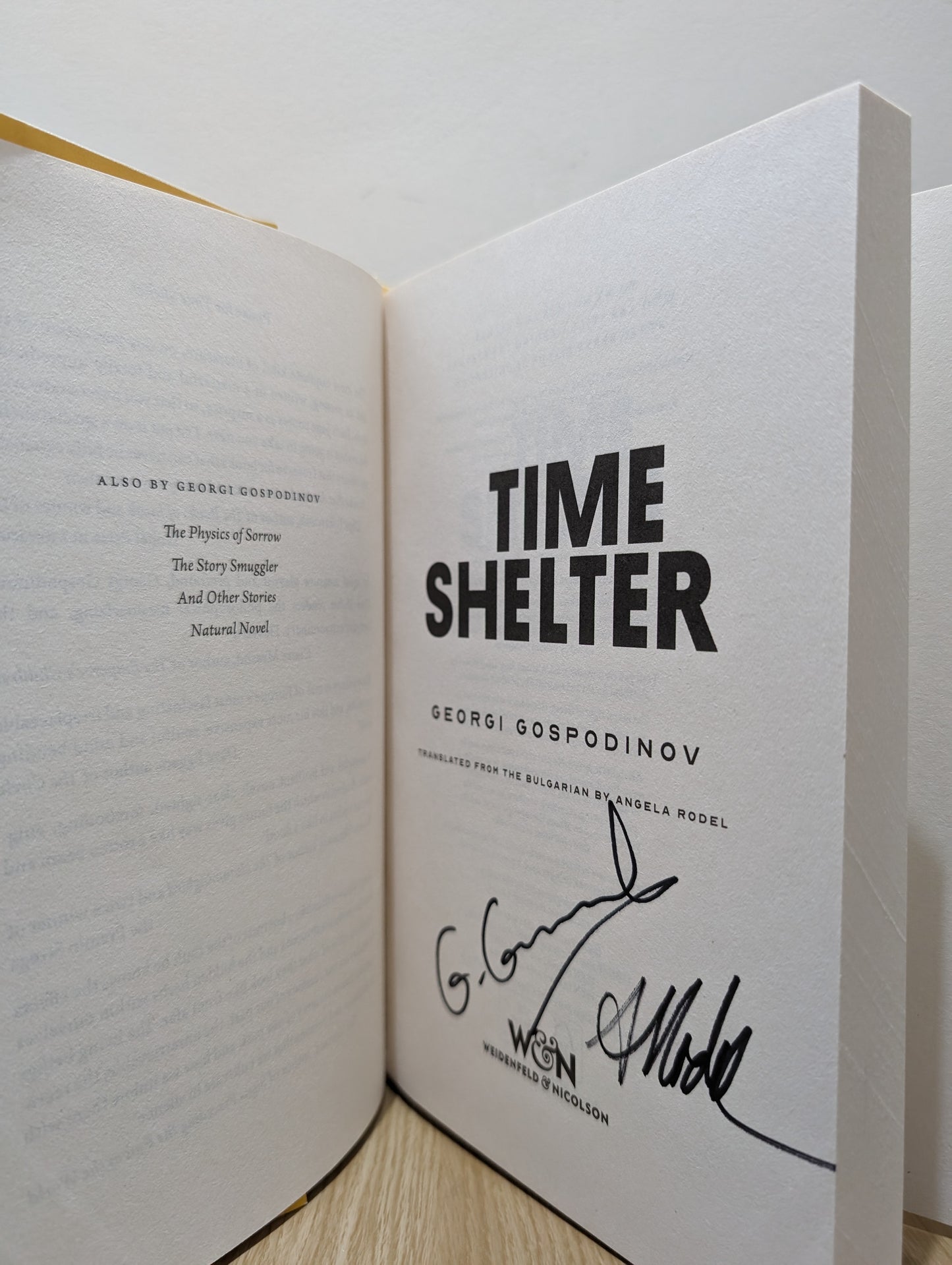 Time Shelter (Signed First Edition)