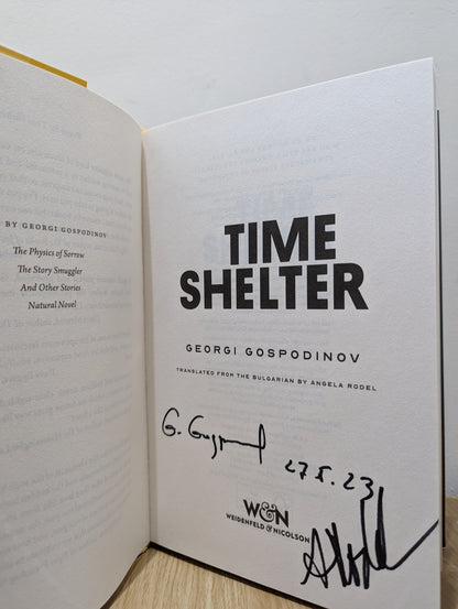 Time Shelter: Winner of the International Booker Prize 2023 (Double Signed Dated First Edition)