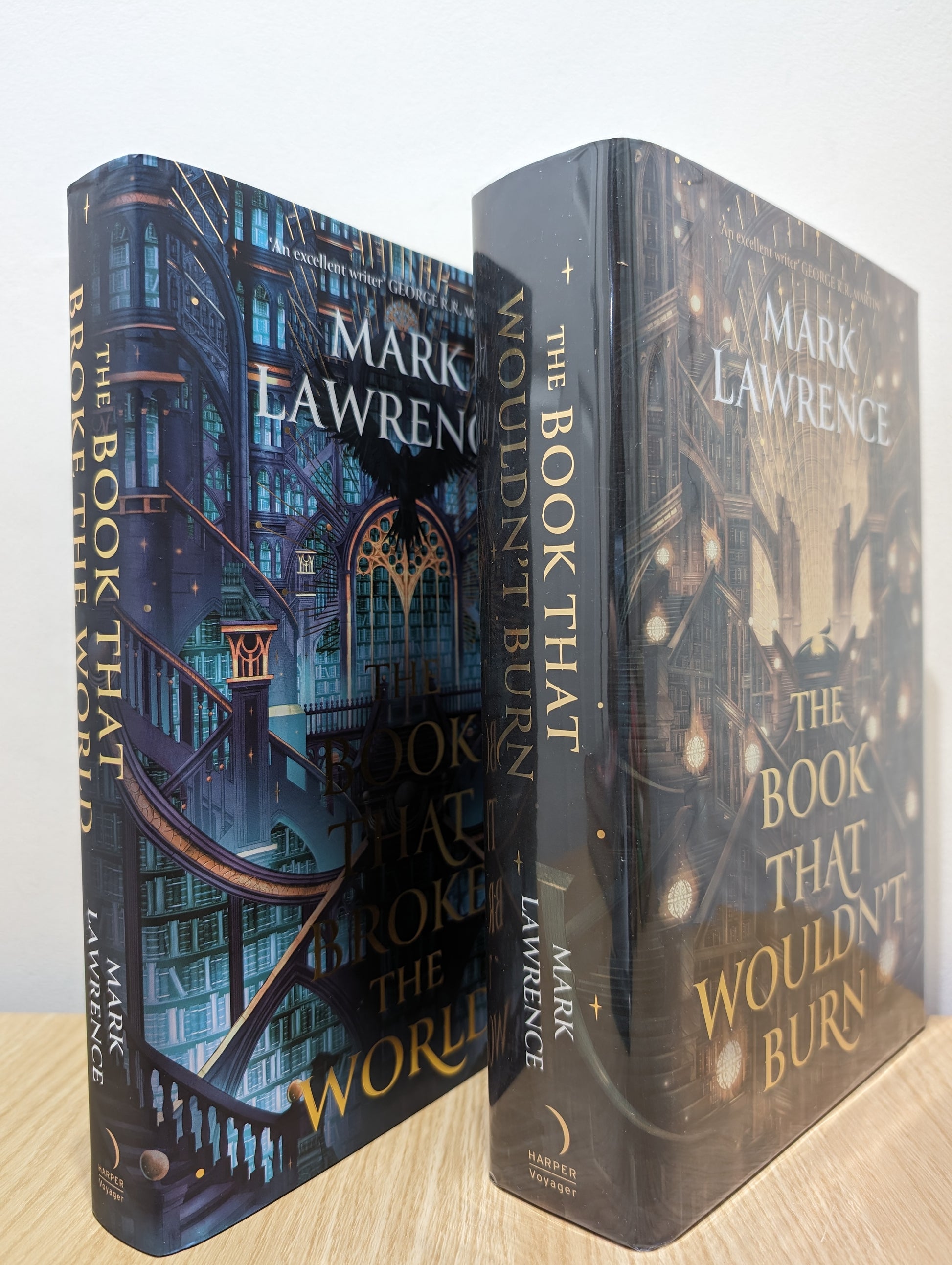 The Library Trilogy 1-2: The Book That Wouldn't Burn; The Book That Broke the World(Signed First Edition Set)