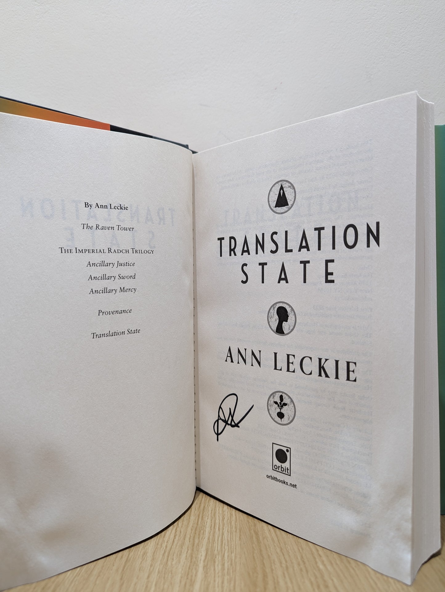 Translation State (Imperial Radch) (Signed First Edition)