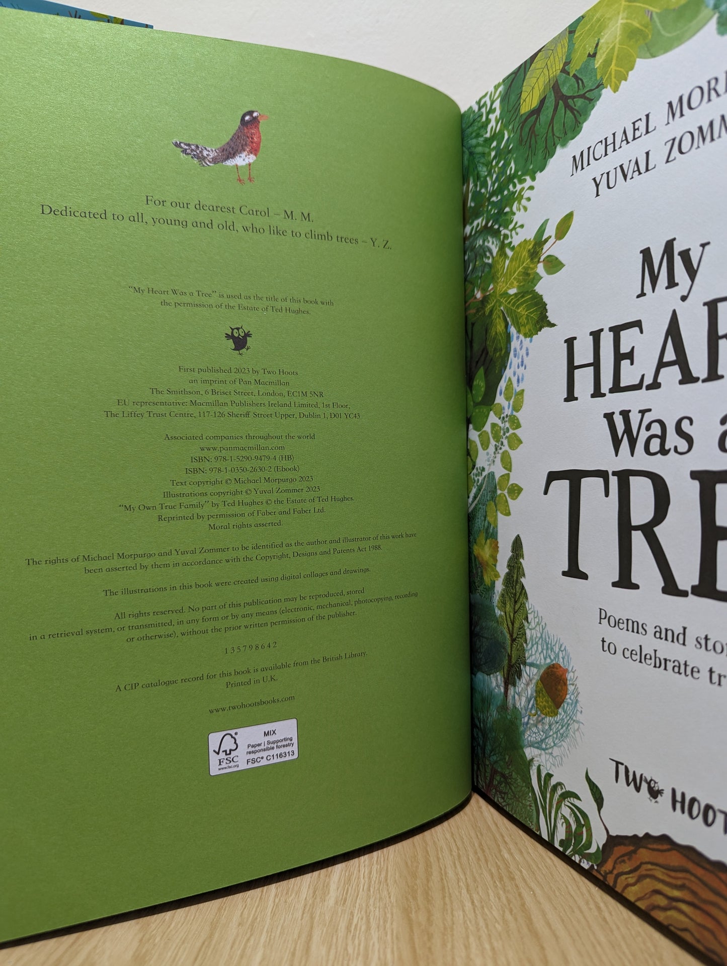 My Heart was a Tree: Poems and stories to celebrate trees (Double Signed First Edition)