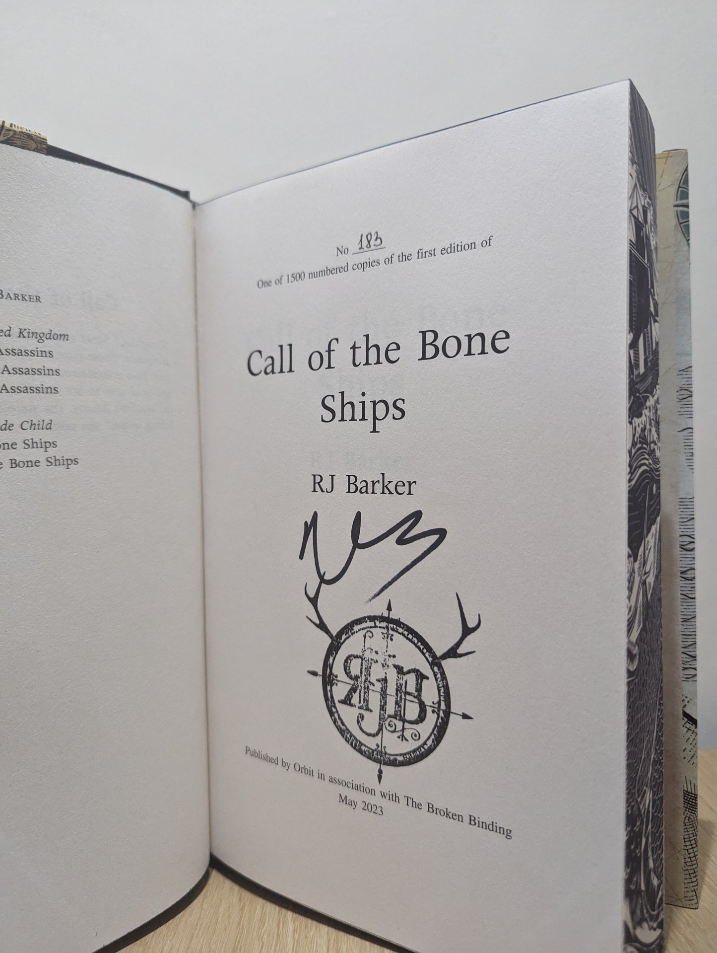 The Tide Child Set: The Bone Ships; Call of the Bone Ships; The Bone Ship's Wake (Signed Special Edition with sprayed edges)