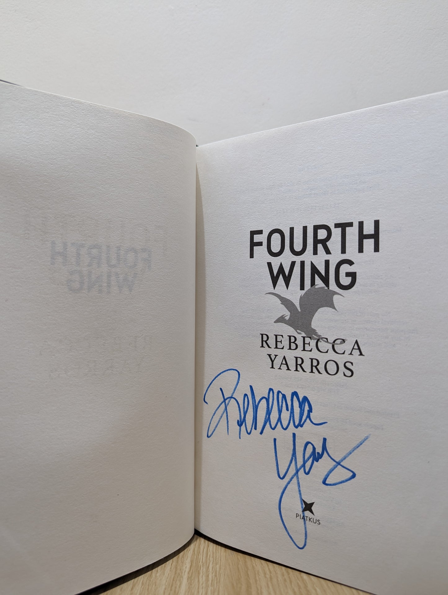 Fourth Wing: The Empyrean 1 (Signed First Edition)