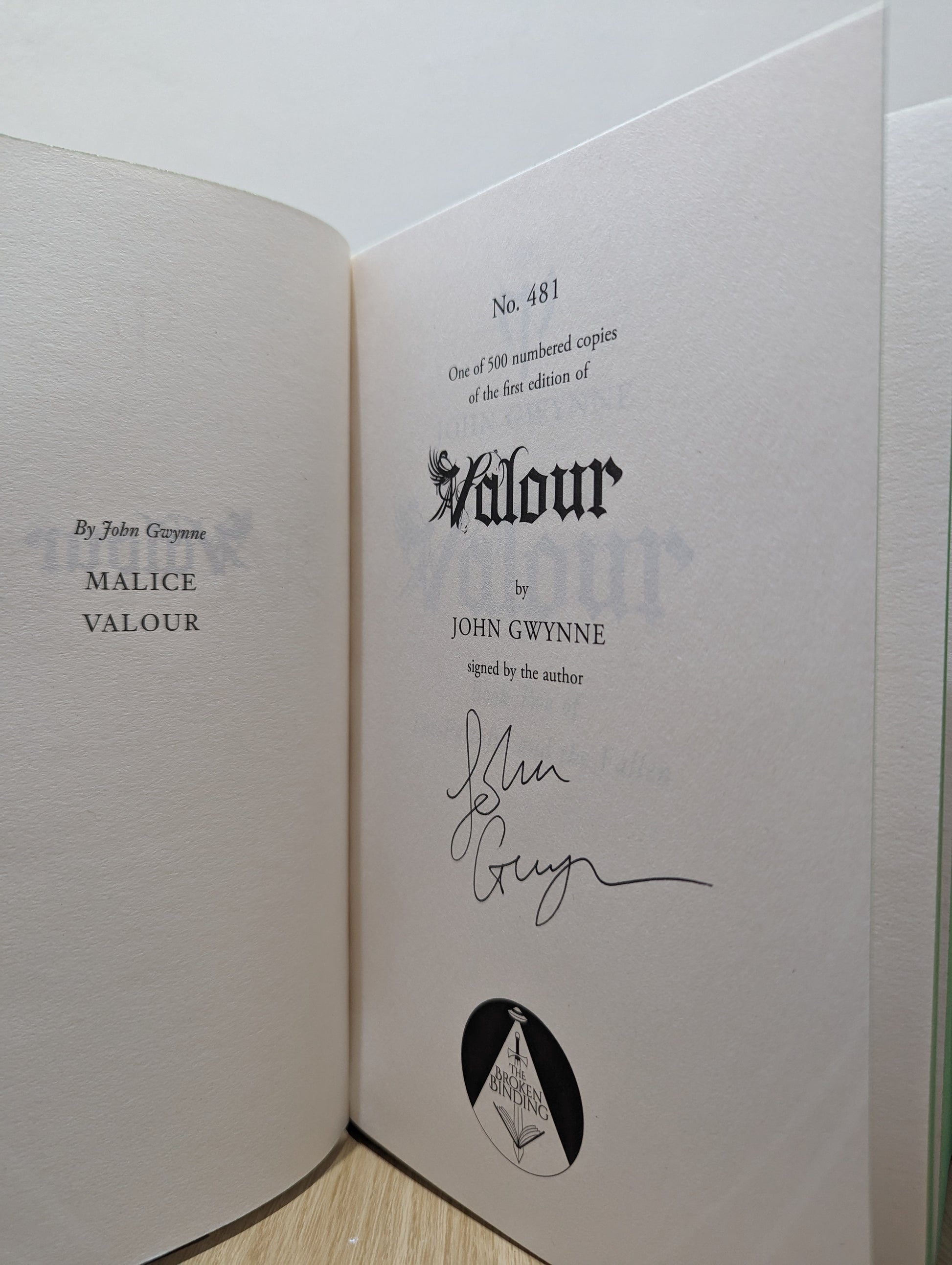 Malice; Valour; Ruin; Wrath: The Faithful and the Fallen book 1-4 (Signed Numbered Edition with sprayed edges)