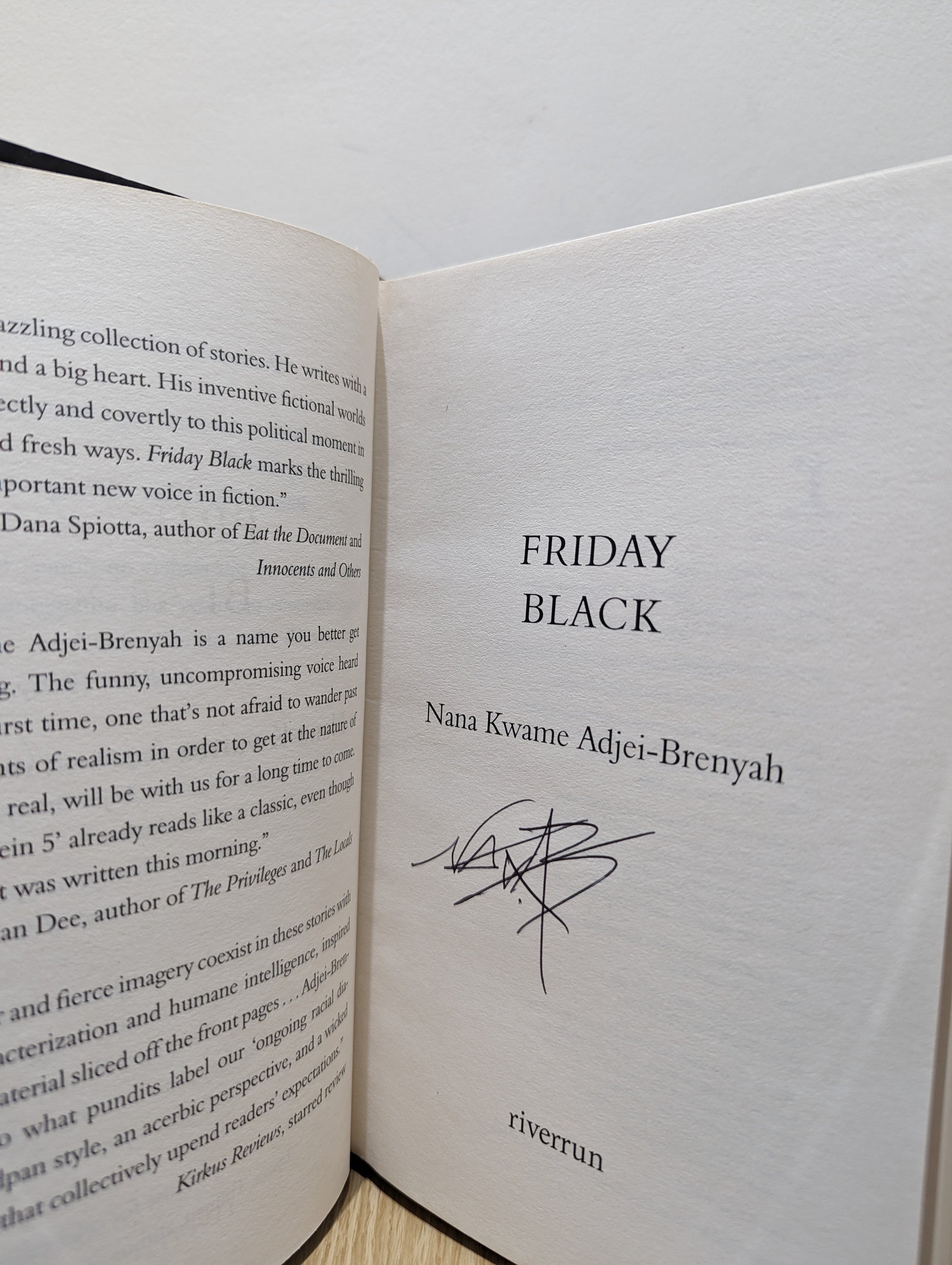 Friday Black (Signed First Edition)