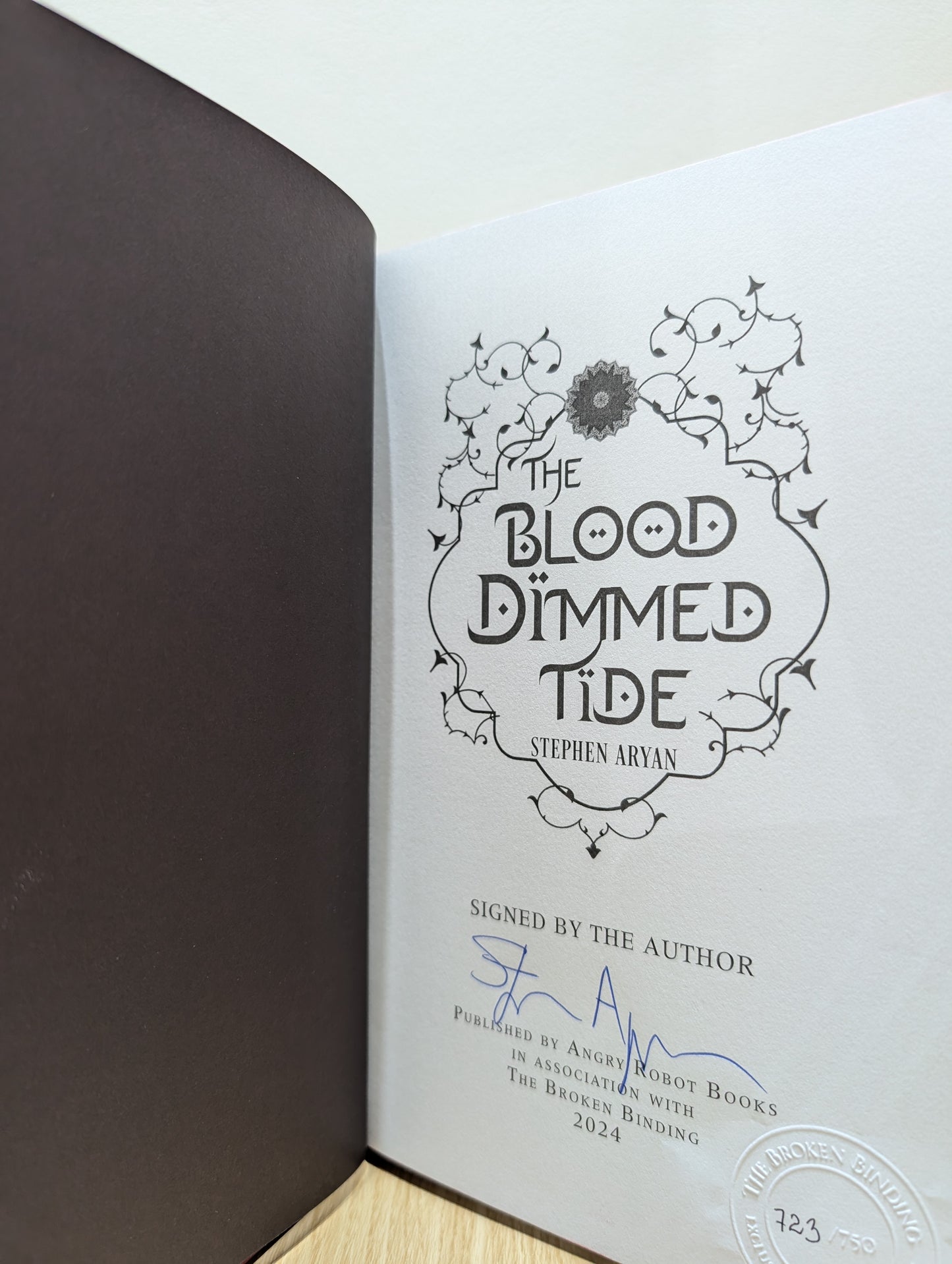 The Nightingale and the Falcon 1-2: The Judas Blossom; The Blood Dimmed Tide (Signed First Edition with sprayed edges)