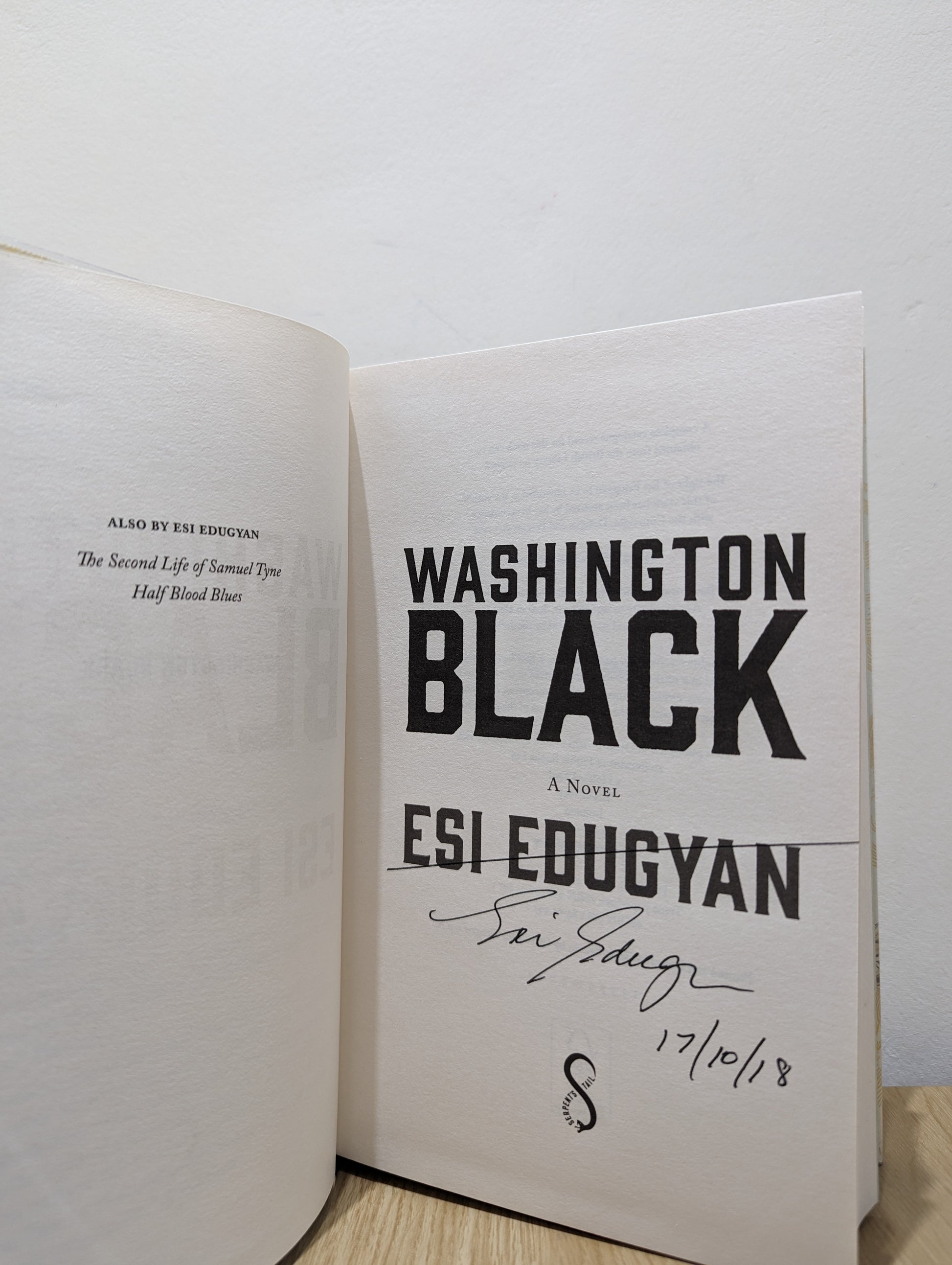 Washington Black (Signed Dated First Edition)