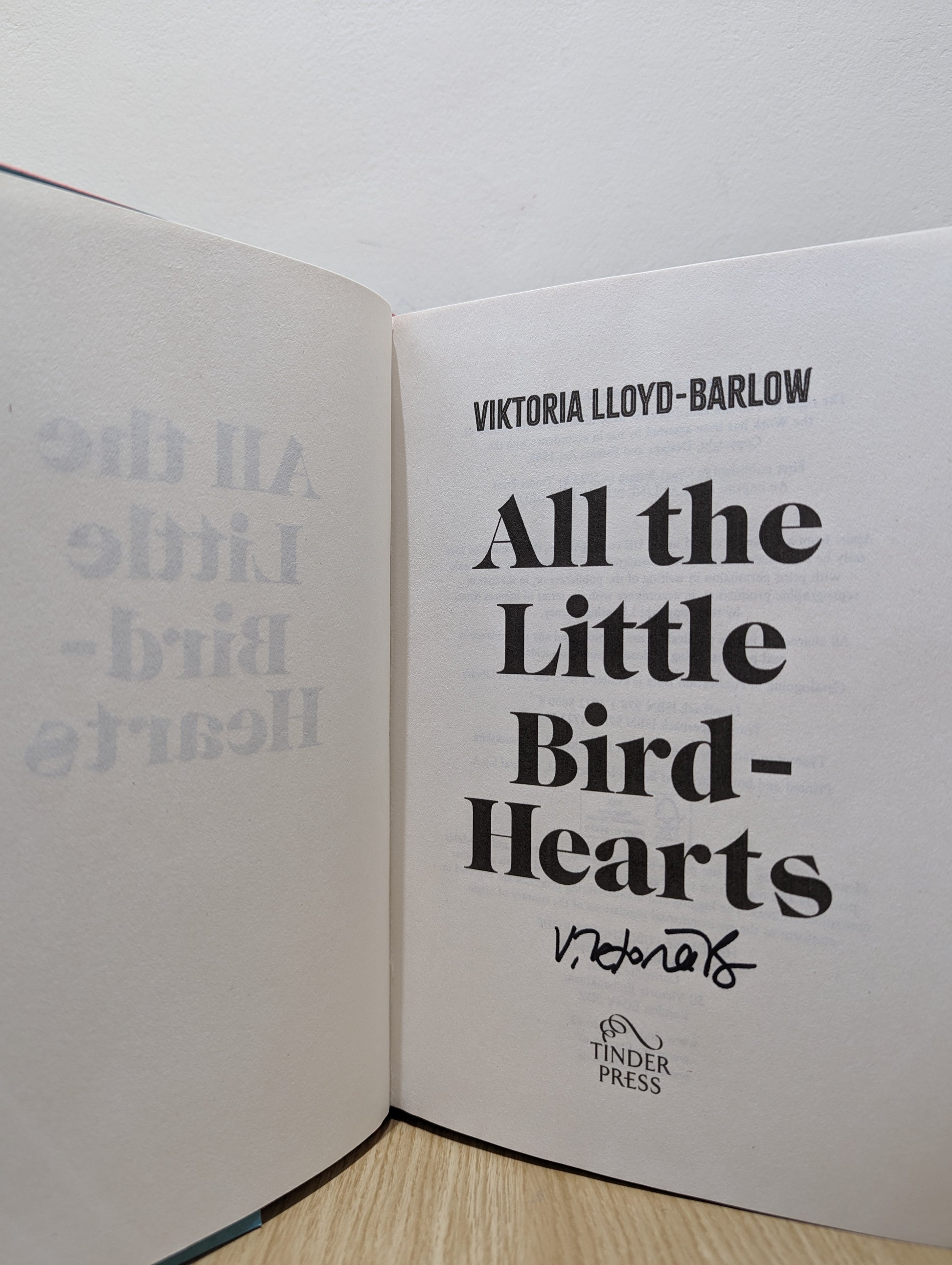 All the Little Bird-Hearts (Signed First Edition)