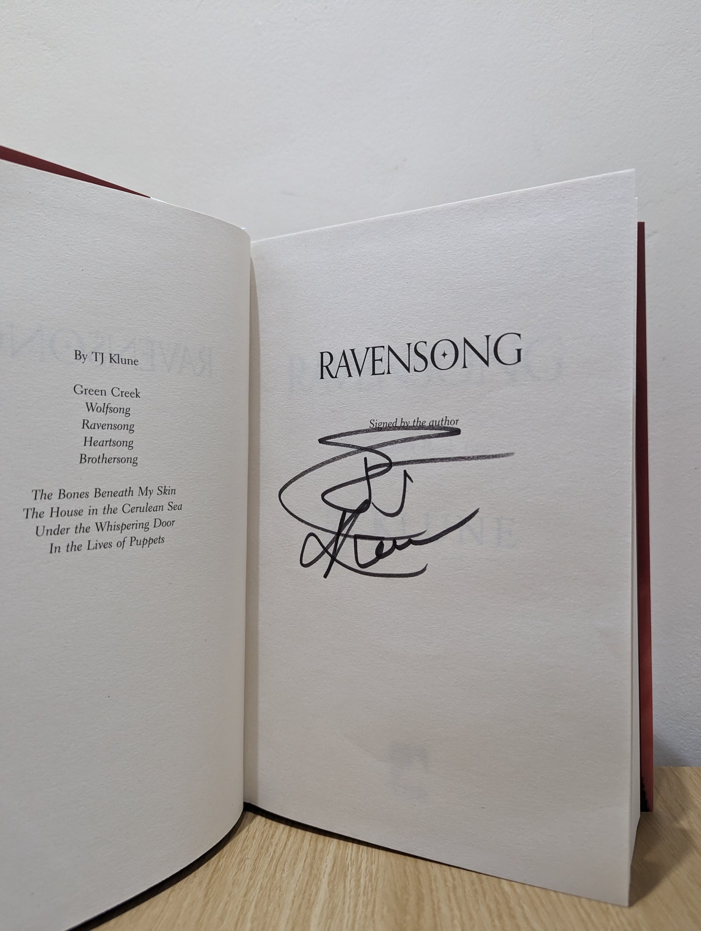 Ravensong (Green Creek, 2) (Signed First Edition)