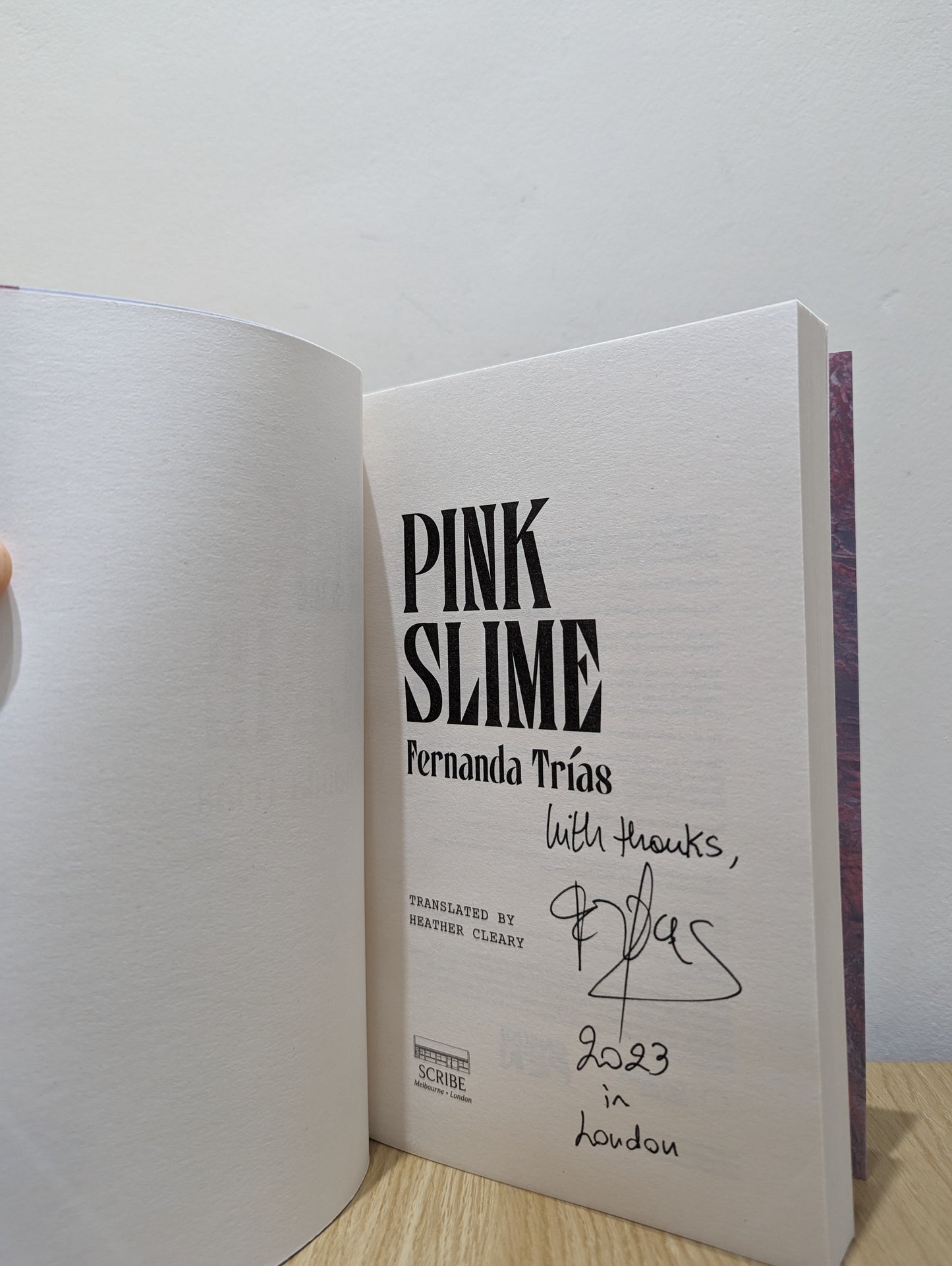 Pink Slime (Signed First Edition)