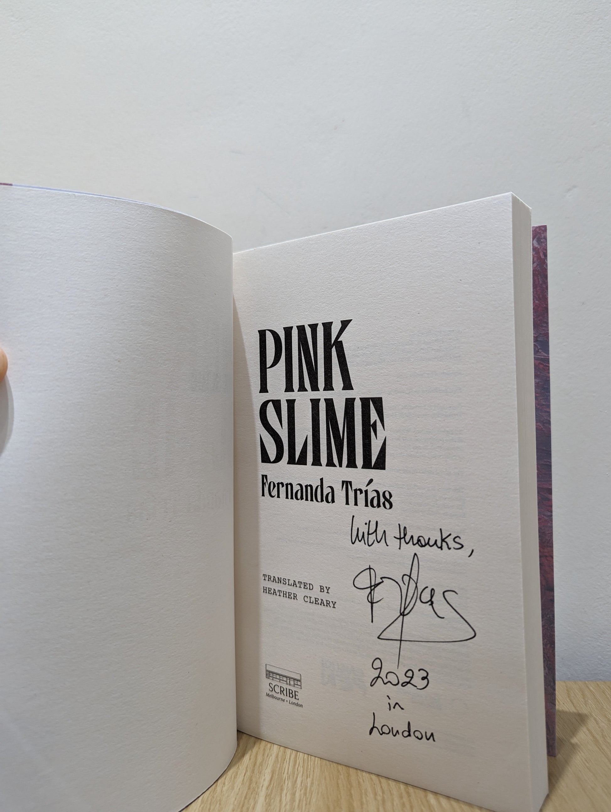 Pink Slime (Signed First Edition)