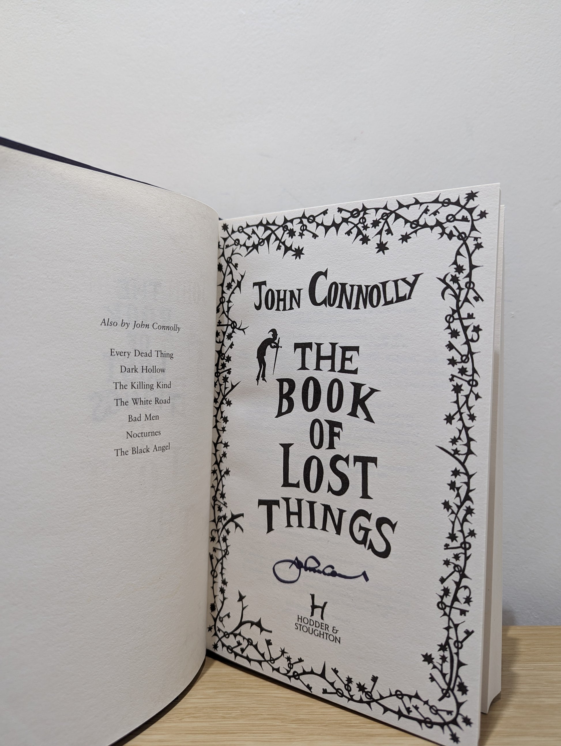 The Book of Lost Things (Signed First Edition with signed postcards)