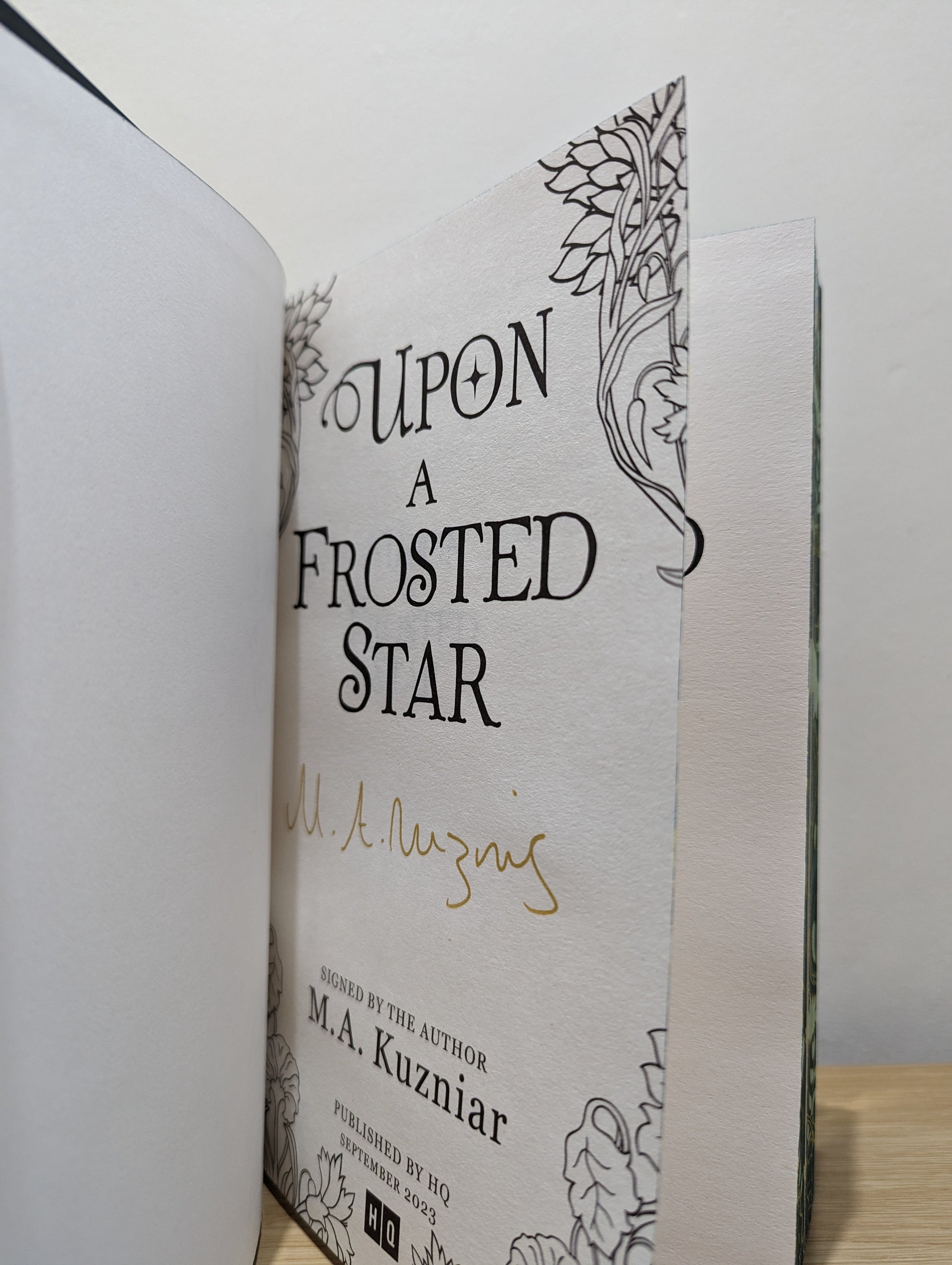 Upon a Frosted Star: from author of Midnight in Everwood (Signed First Edition with sprayed edges)