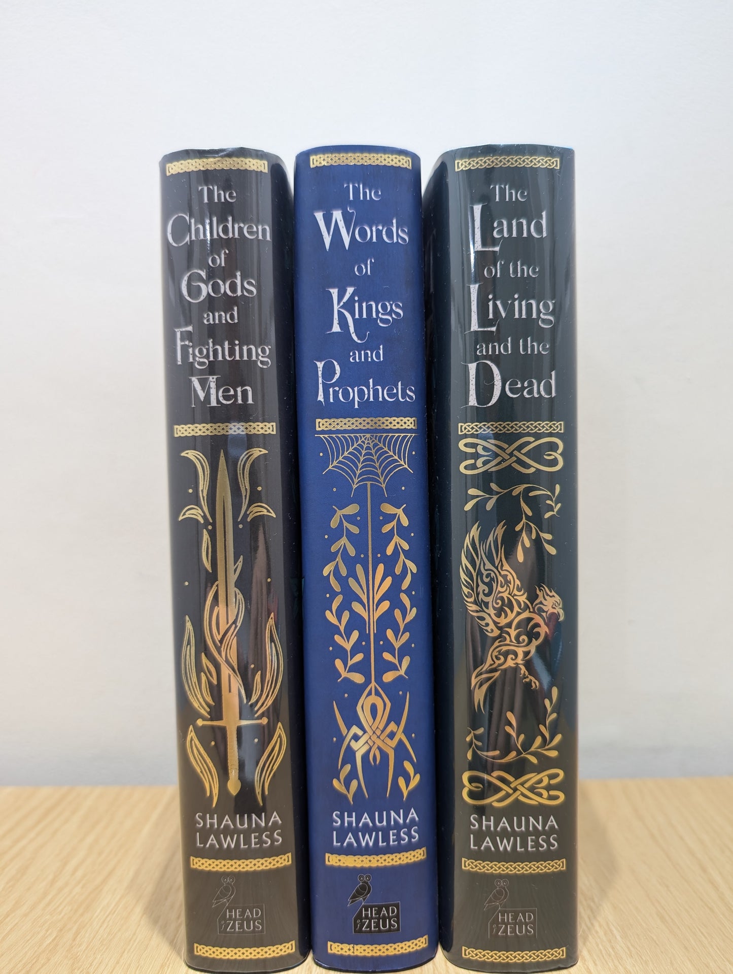 Gael Song 1-3: The Children of Gods and Fighting Men; Words of Kings and Prophets; The Land of the Living and the Dead (Signed First Edition Set)