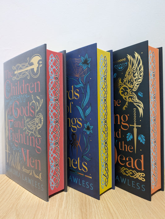 Gael Song 1-3: The Children of Gods and Fighting Men; Words of Kings and Prophets; The Land of the Living and the Dead (Signed Numbered First Edition with sprayed edges)