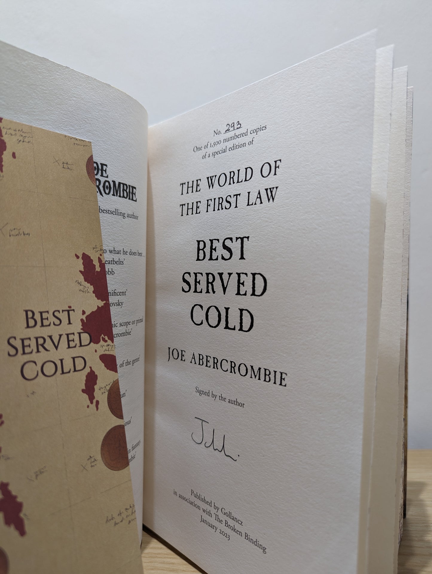 The Great Leveller Trilogy: Best Served Cold; The Heroes; Red Country (World of the First Law) (Signed Special Edition with sprayed edges)