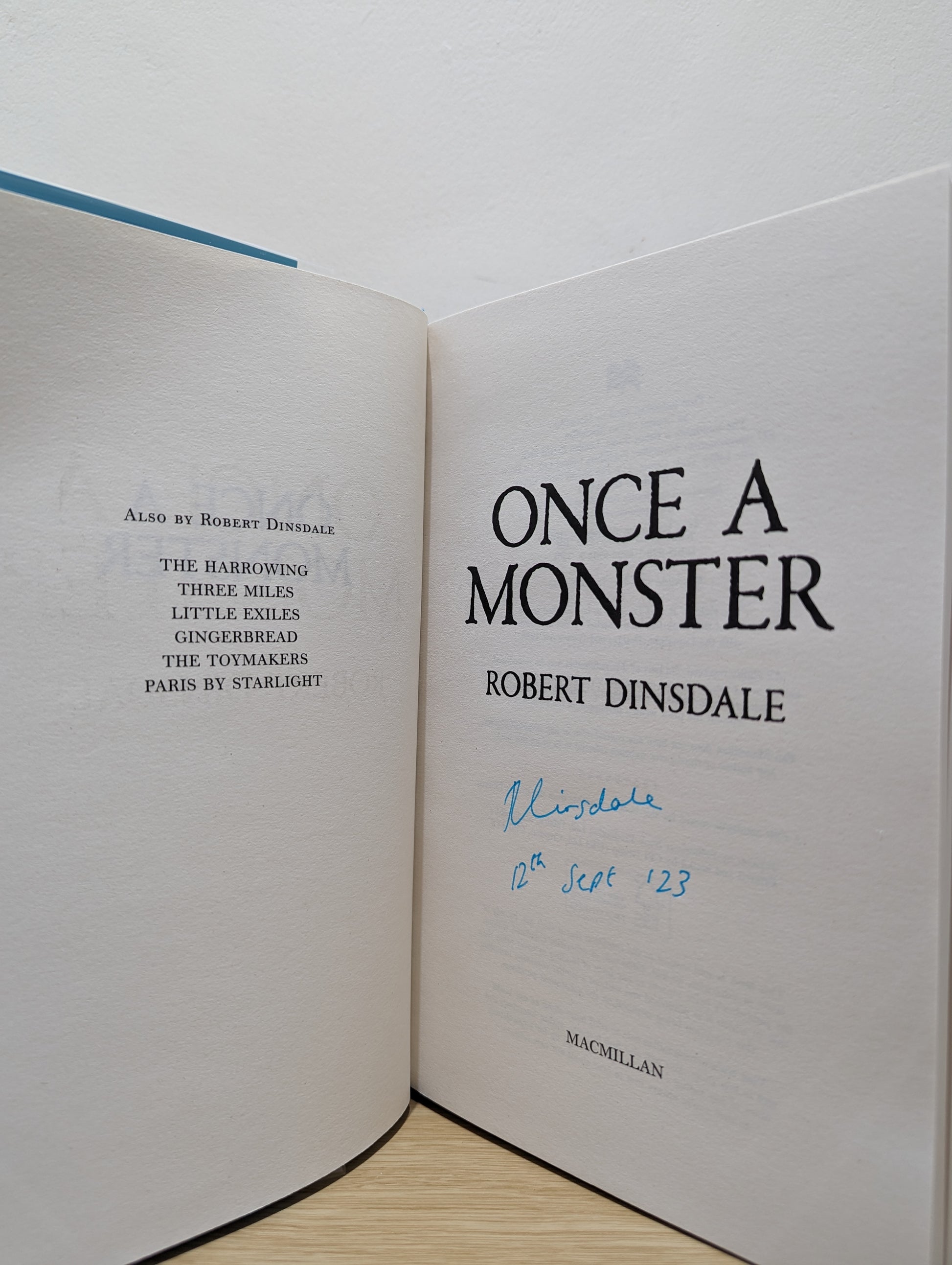 Once a Monster: A reimagining of the legend of the Minotaur (Signed Dated First Edition)