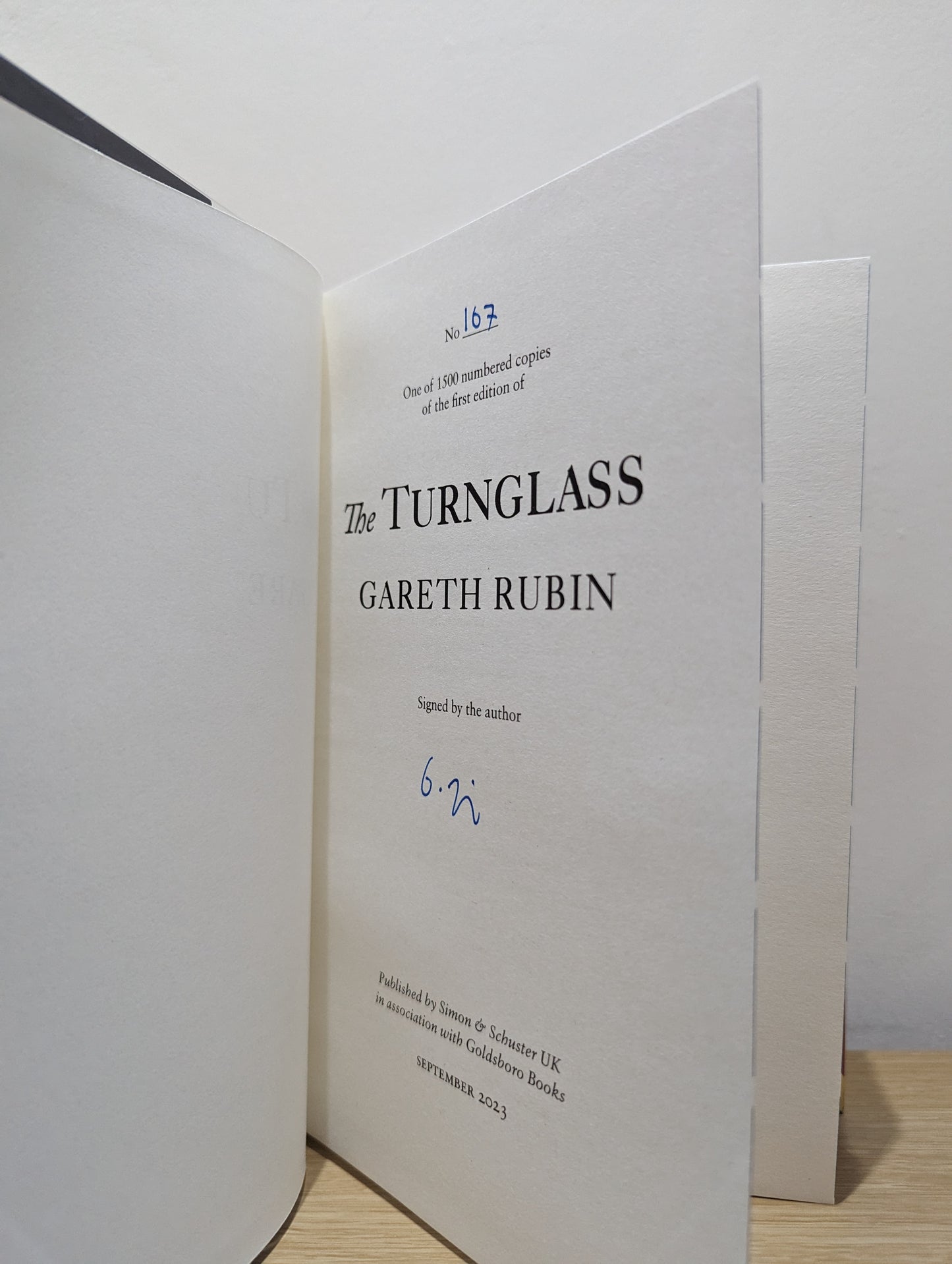 The Turnglass (Signed Numbered First Edition with sprayed edges)