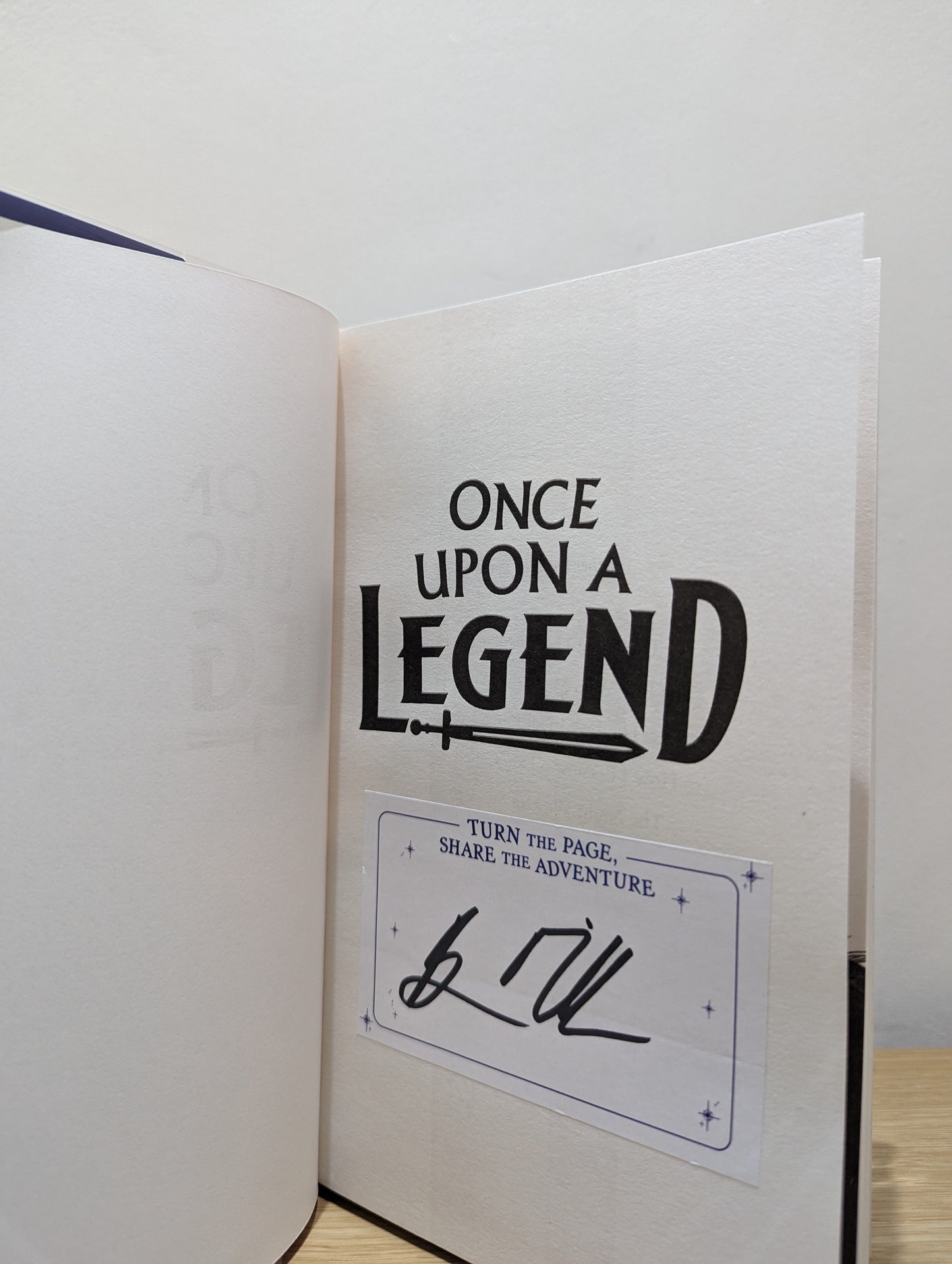 Once Upon a Legend (Signed First Edition)