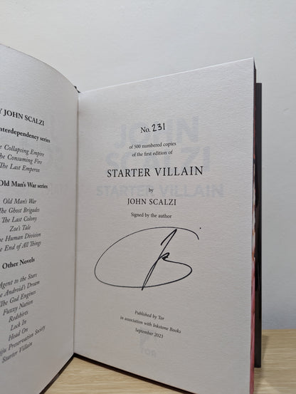 Starter Villain (Signed Numbered First Edition with sprayed edges)