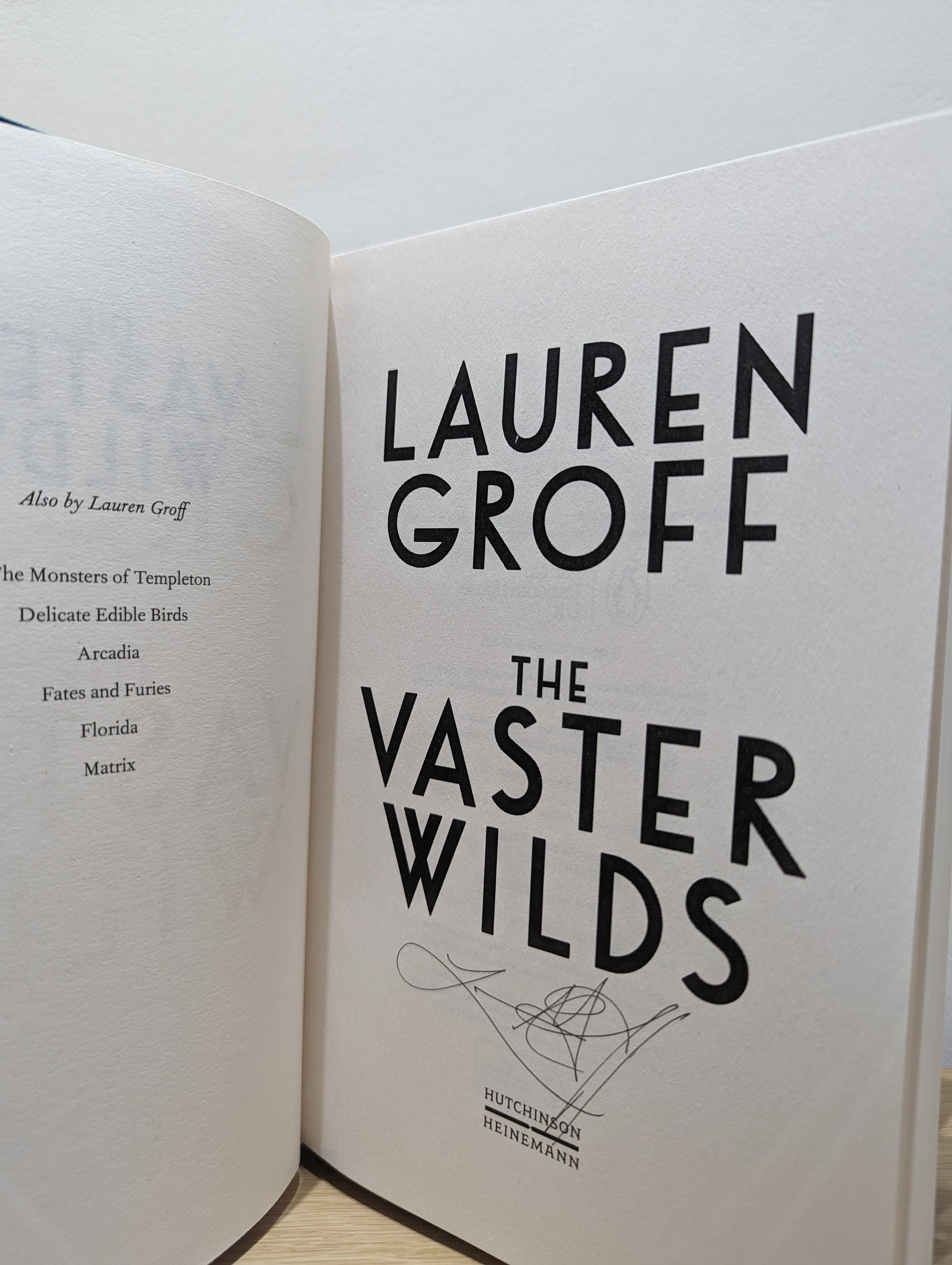 The Vaster Wilds (Signed First Edition)