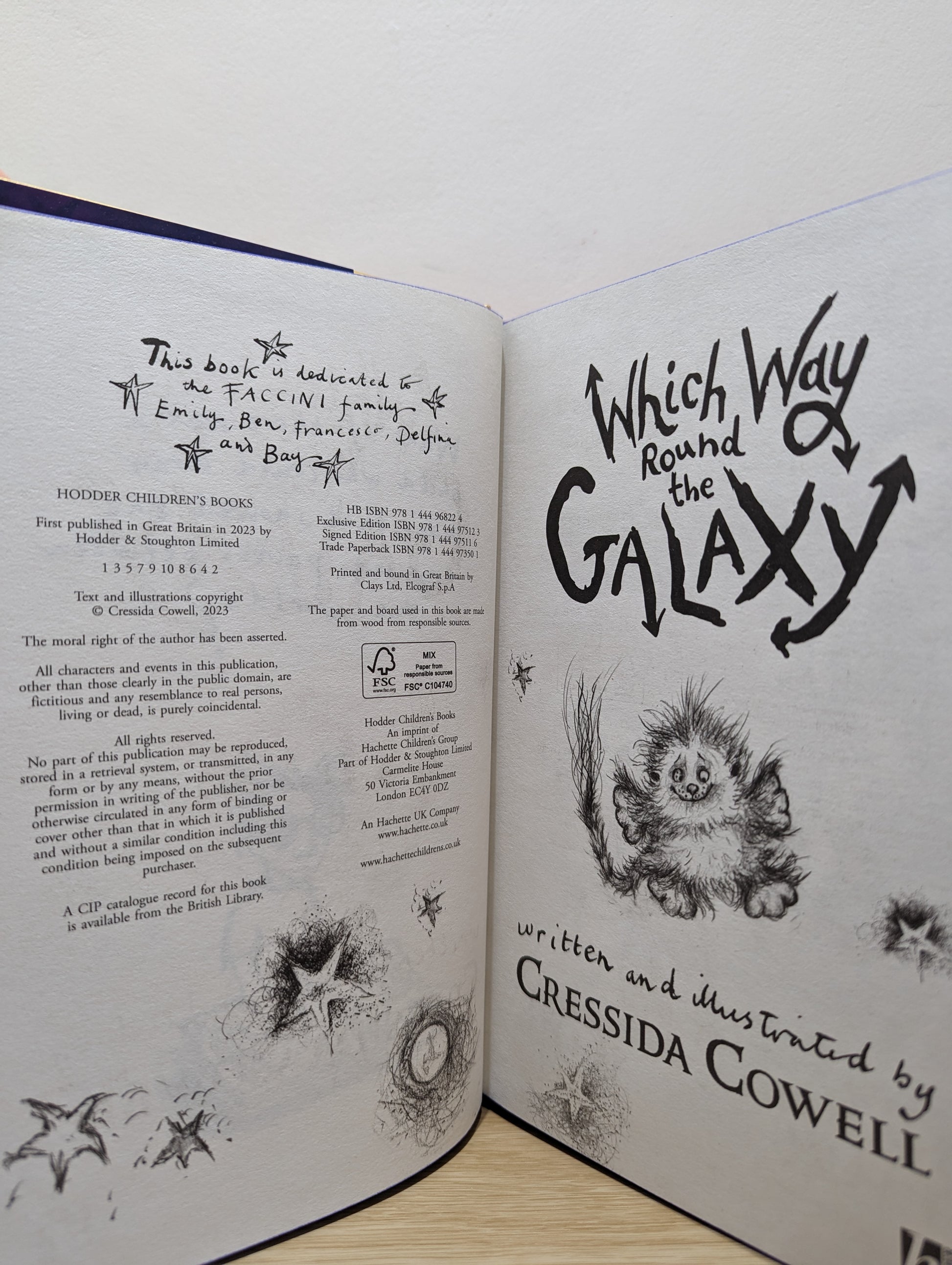 Which Way Round the Galaxy: From the No.1 bestselling author of HOW TO TRAIN YOUR DRAGON (Signed First Edition with sprayed edges)