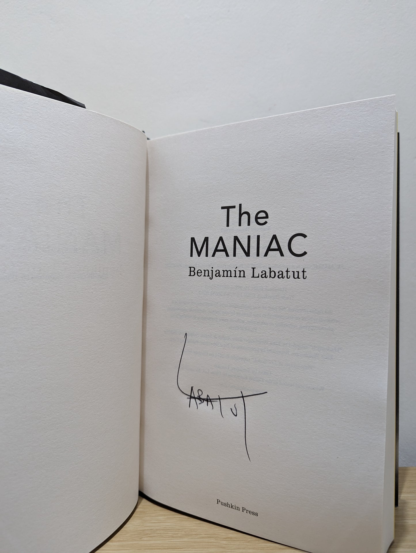 The MANIAC (Signed First Edition)