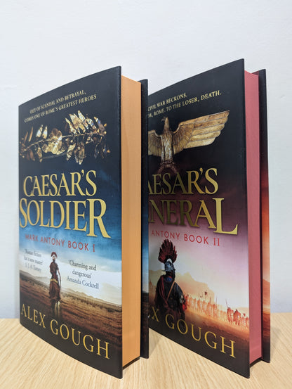 The Mark Antony Series 1-2: Caesar's Soldier; Caesar's General (Signed First Edition with sprayed edges)