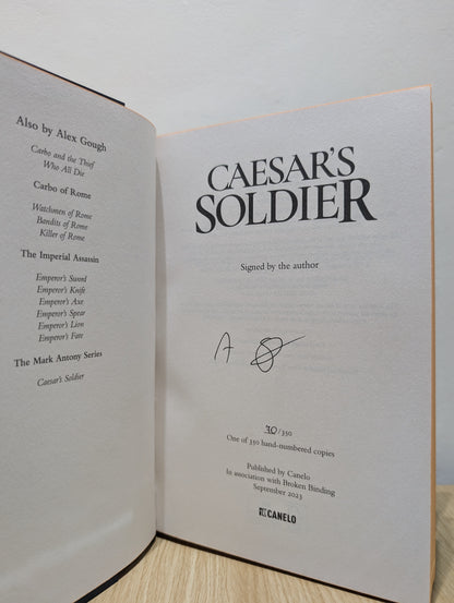 The Mark Antony Series 1-2: Caesar's Soldier; Caesar's General (Signed First Edition with sprayed edges)