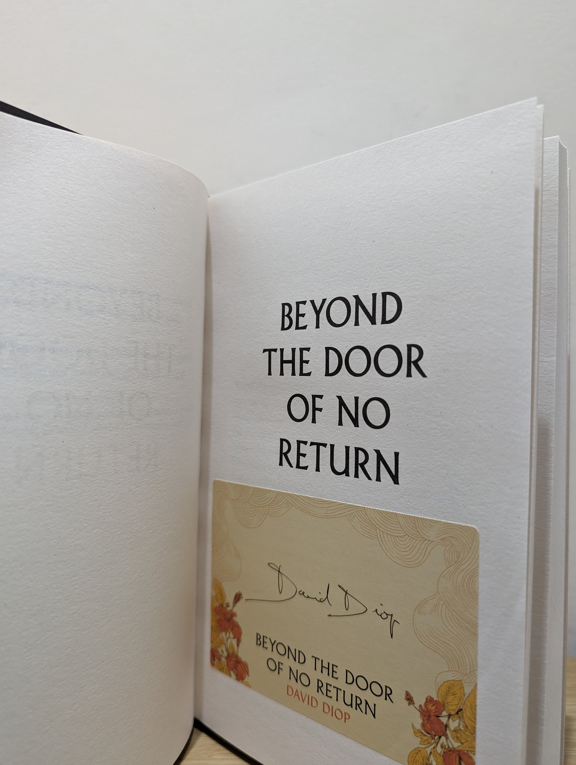 Beyond The Door of No Return (Signed First Edition)