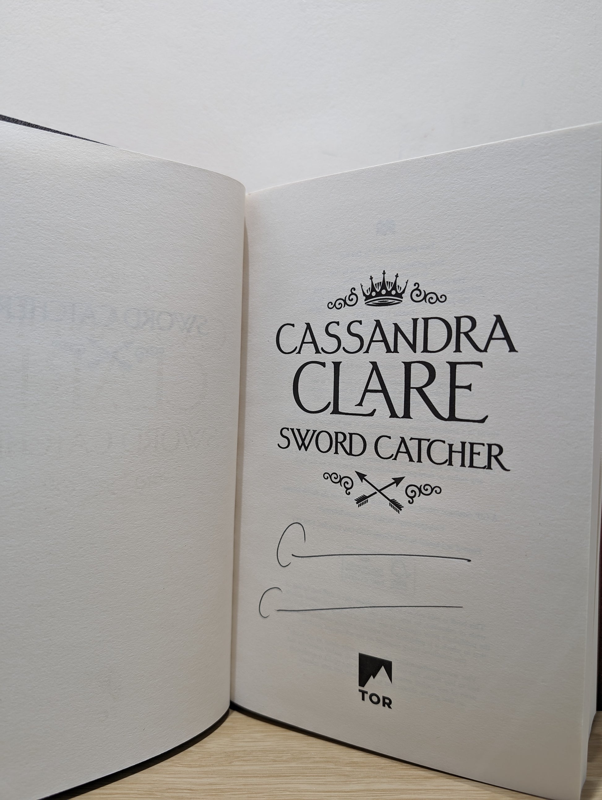 Sword Catcher (Signed to Title Page)